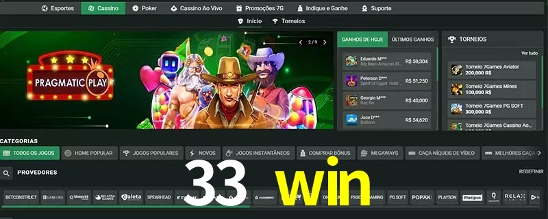 cassino 33 win